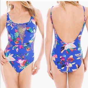La Blanca Green Floral One Piece